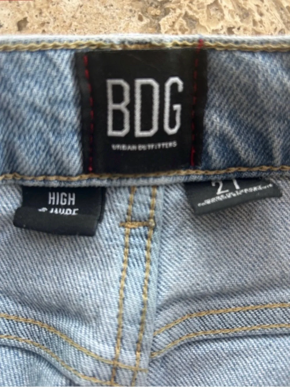 BDG High & Wide‎ Leg Jeans Size 27 Light Wash Denim